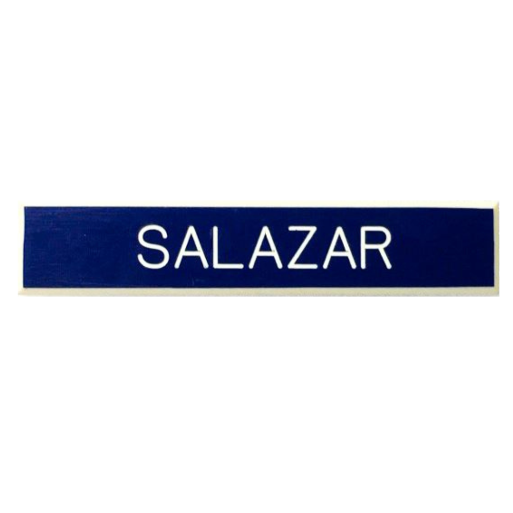 Custom Air Force Blue Name Tag, Regular Post