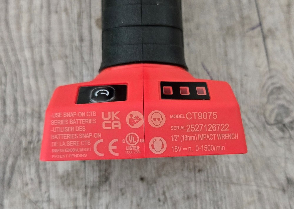 SNAP ON ™ TOOLS CT9075 1/2" CORDLESS IMPACT BODY SHELL REPLACEMENT RED NEW