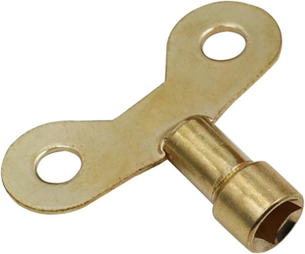 4Pcs Yellow Radiator Plumbing Bleed Bleeding Key Solid Brass