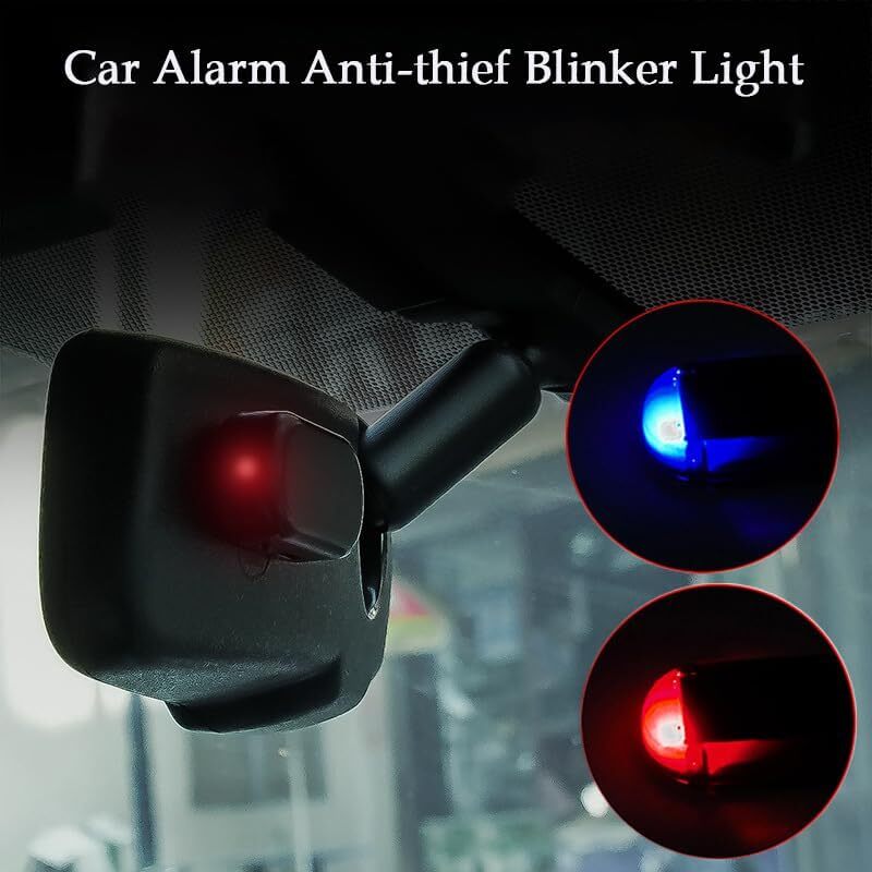 Car Alarm Warning Solar Flash LED Light Fake Security System Anti-theft Signa