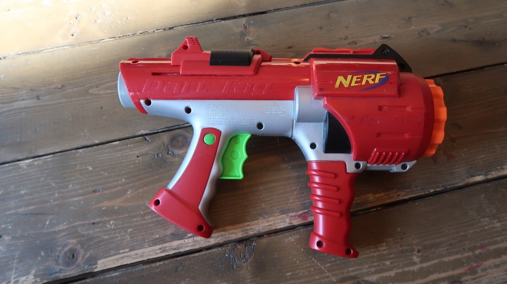 Nerf Dart Tag Red Gun 13" Long