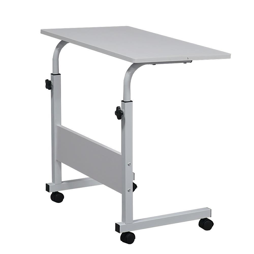 Mobile Laptop Desk Adjustable Tray Table Portable Side Table Computer Stand