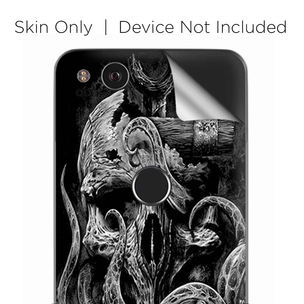 Google Pixel 2 Skins Decal Wrap Skull Anchor Octopus Under Sea