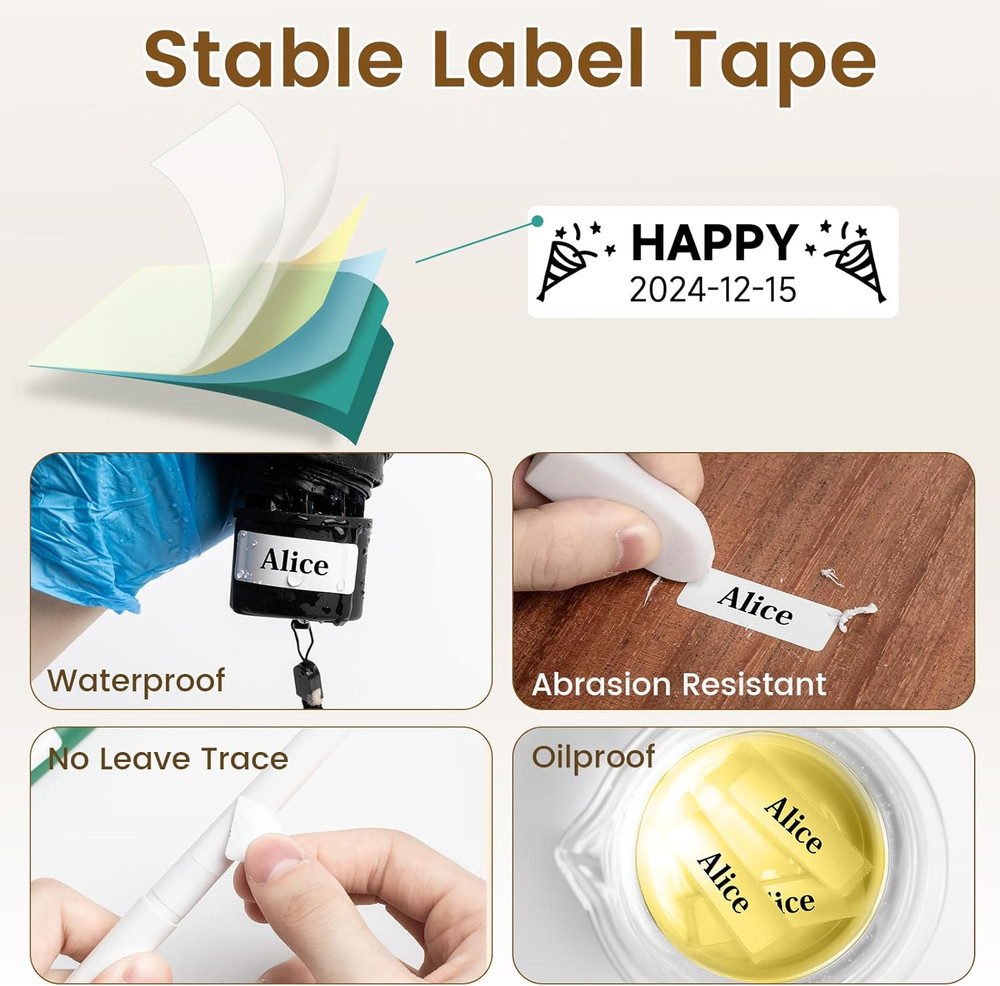 Label Maker, D30 Bluetooth Mini Label Maker Machine, Portable Thermal Printer S