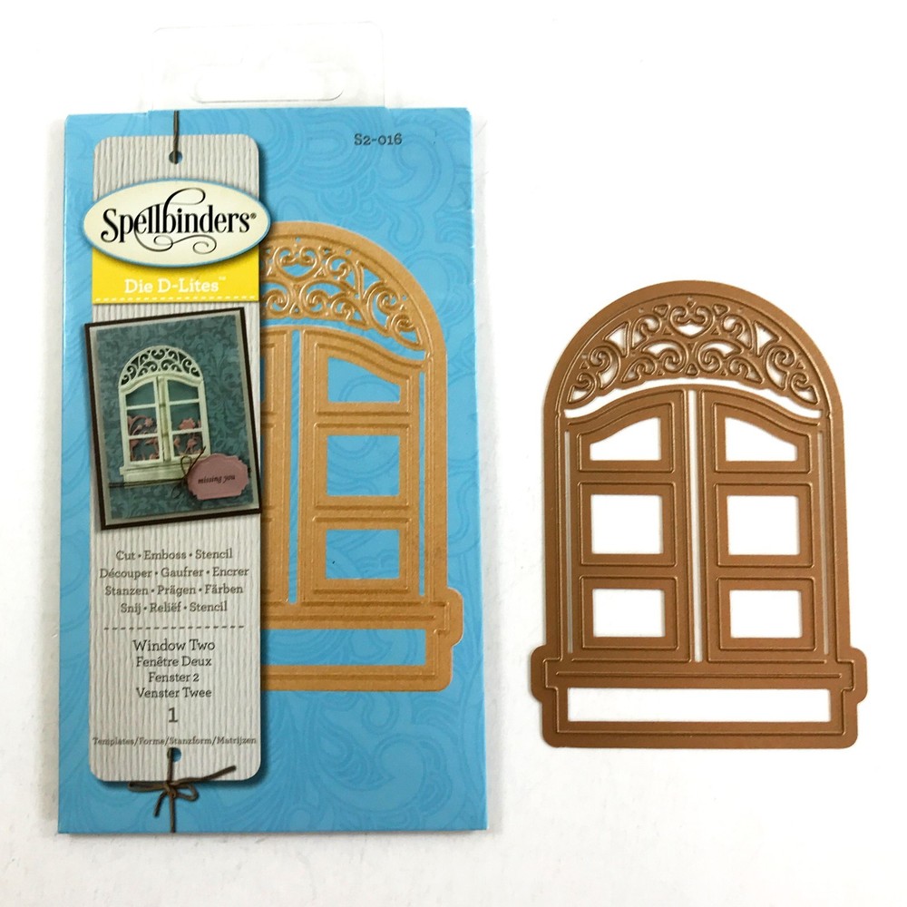 Spellbinders Thinlits Die WINDOW TWO S2-016 Die D-Lites Cardmaking Scrapbooking