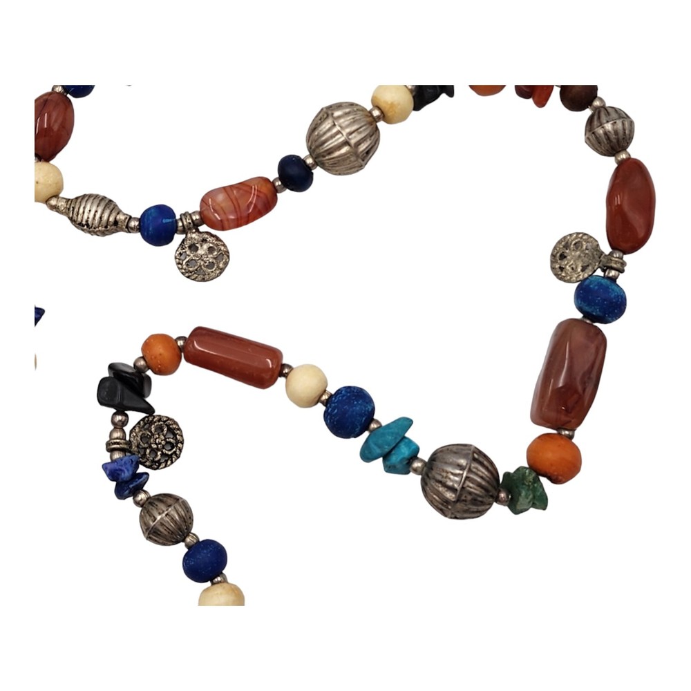 Colorful Super Fun Bead Necklace 47" Long