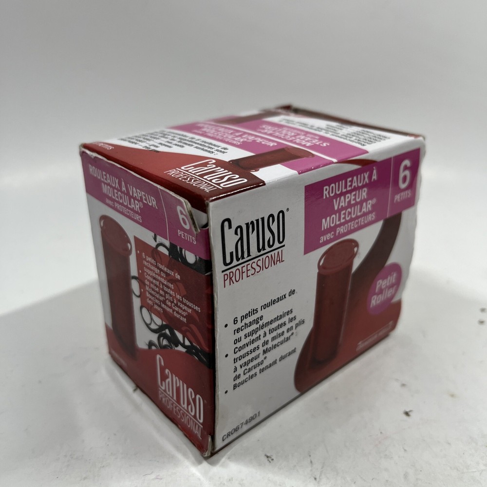 Caruso Professional Molecular Steam Rollers with Shields, Small (6-Count)
