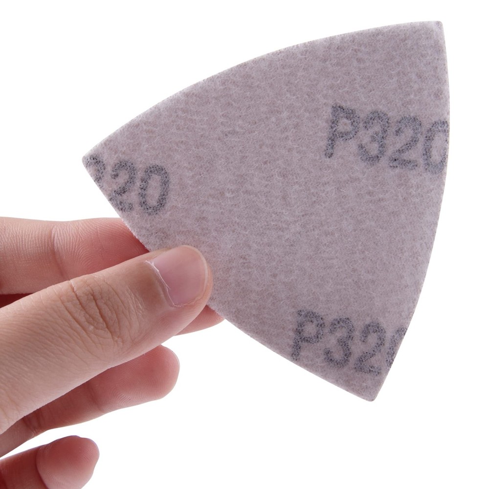 AUSTOR 100 Pieces Triangle Sanding Pads Triangular 3- 1/8 Inch, Assorted