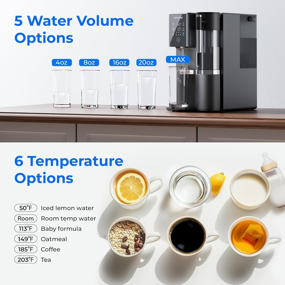 Waterdrop WD-A2 Countertop Reverse Osmosis System Hot and Cold RO System 5-Stage