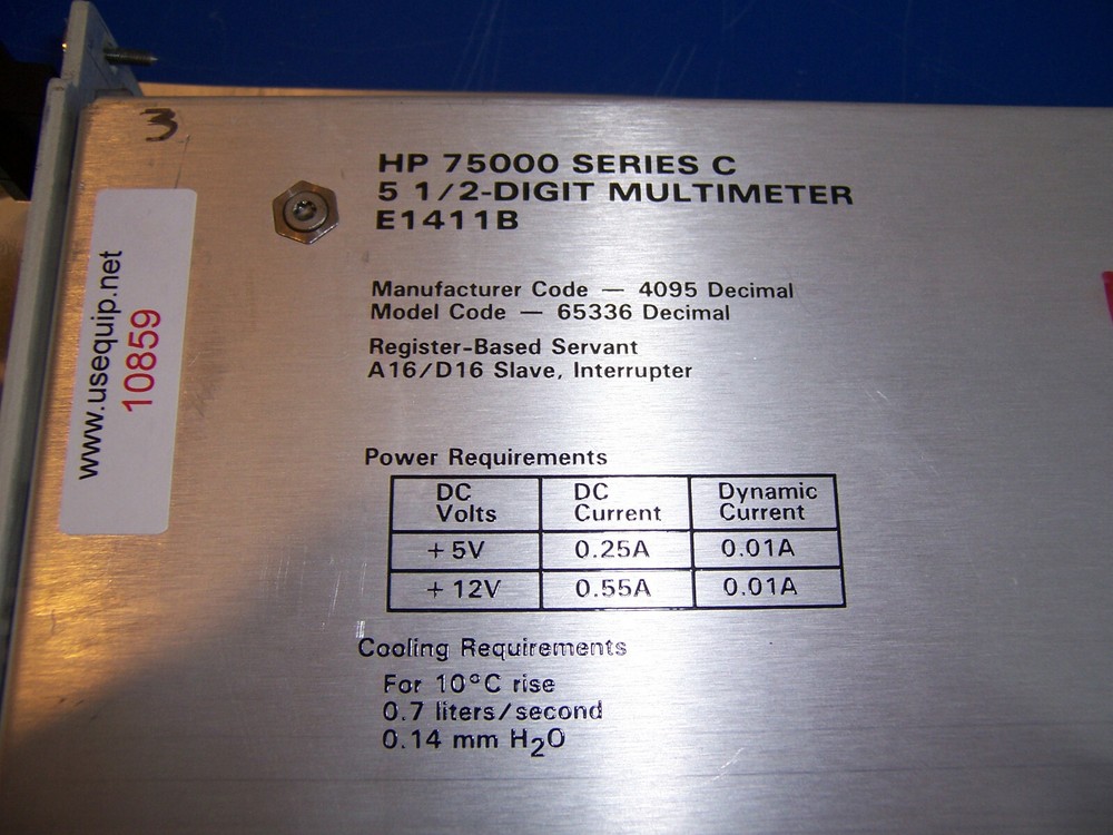 10859 HP E1411B 5 1/2 DIGIT MULTIPLEXER 75000 SERIES C
