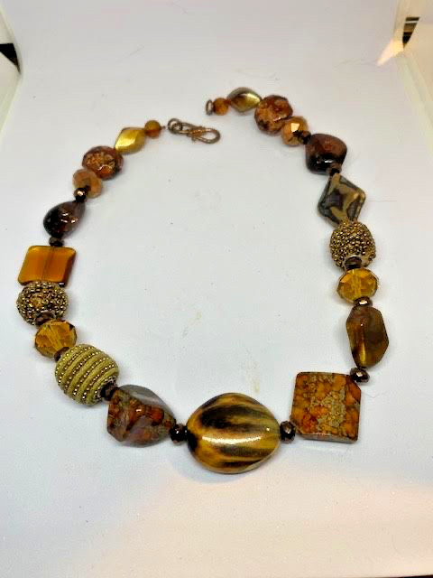 Artesian Made Boho Beaded 18" Necklace