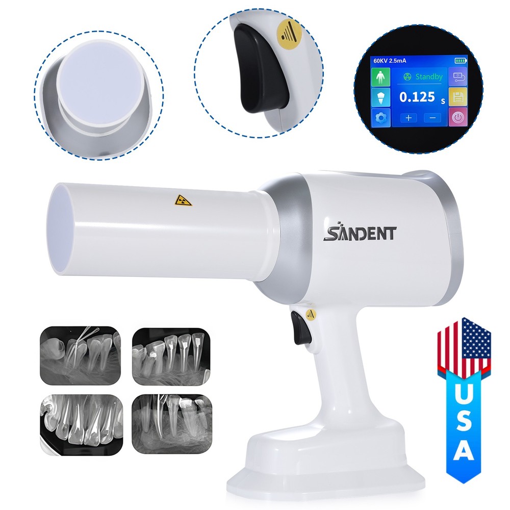 Dental X Mobile Unit System Ray Digital Machine High Frequency w/ Shield