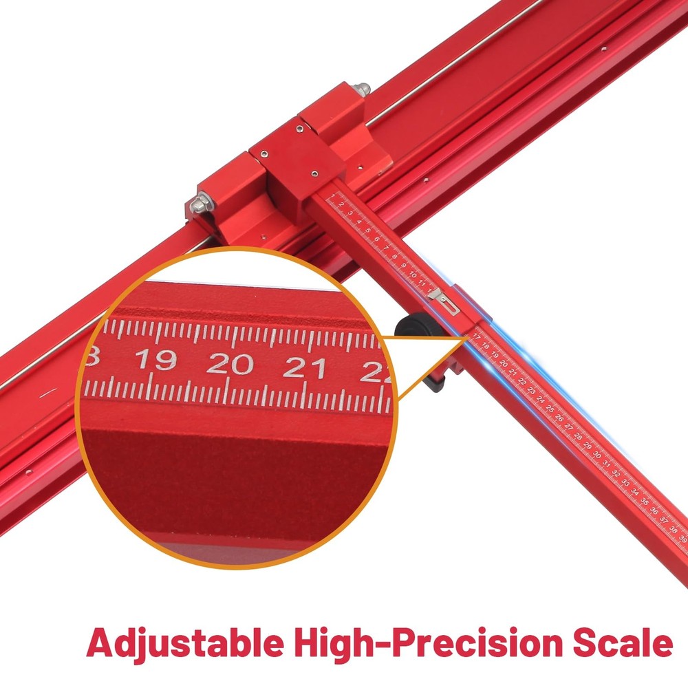 Professional Tile Cutter, Large Format Manual Cutting Tool with Adjustable F