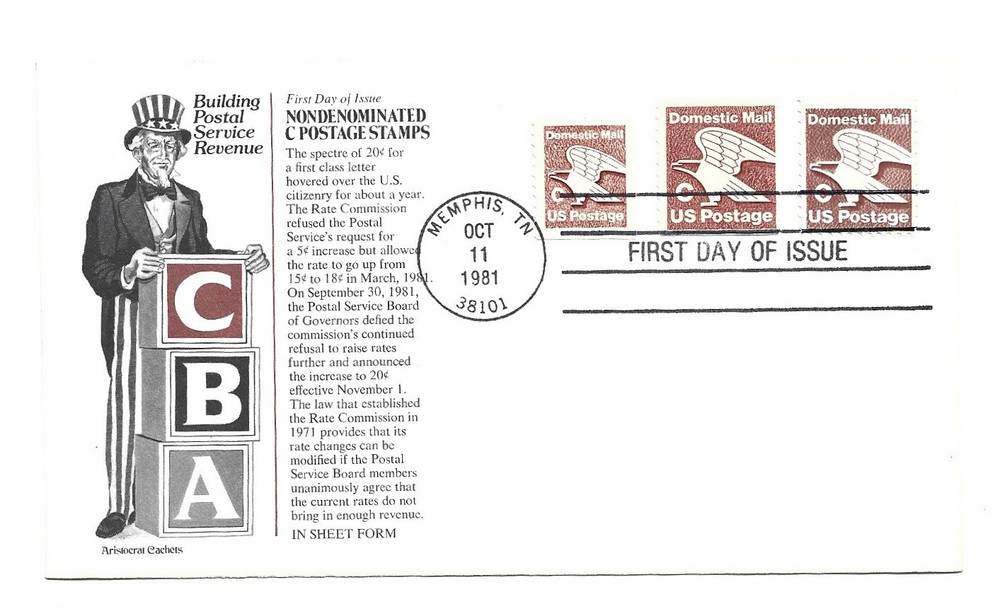 1946-48  'C'  Non Denominated sheet coil booklet single Aristocrat Cachets FDC