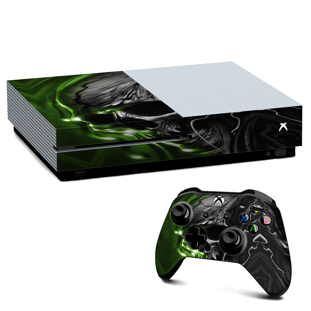 Xbox One S Console Skins Decal Wrap ONLY Dark Skull