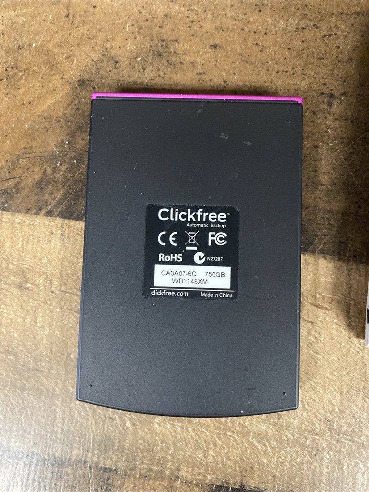 Clickfree Automatic Backup C6 For PC Computer Portable 750GB Storage