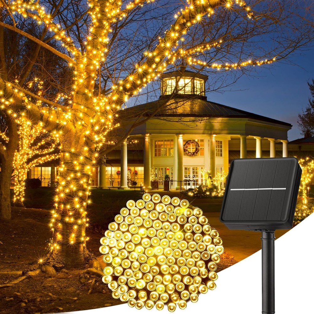 Solar String Lights Outdoor Waterproof- 100 LED Solar Powered