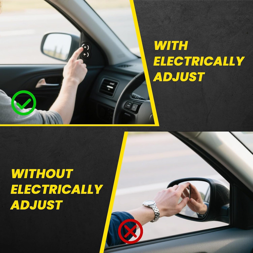 Left Driver Side Mirror Assembly Compatible with Corolla 2014-2019 Power & Heate