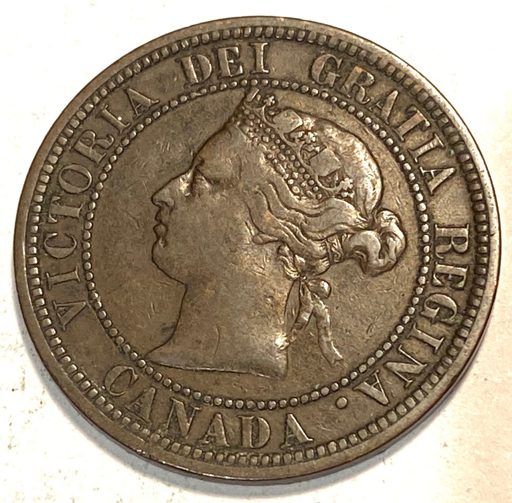 1876 H Canada Large Cent Higher Grade #2