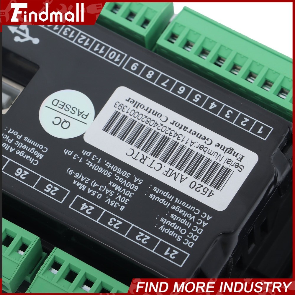 Findmall Generator Controller 3‑Phase Mains Detection Control Board DSE4520