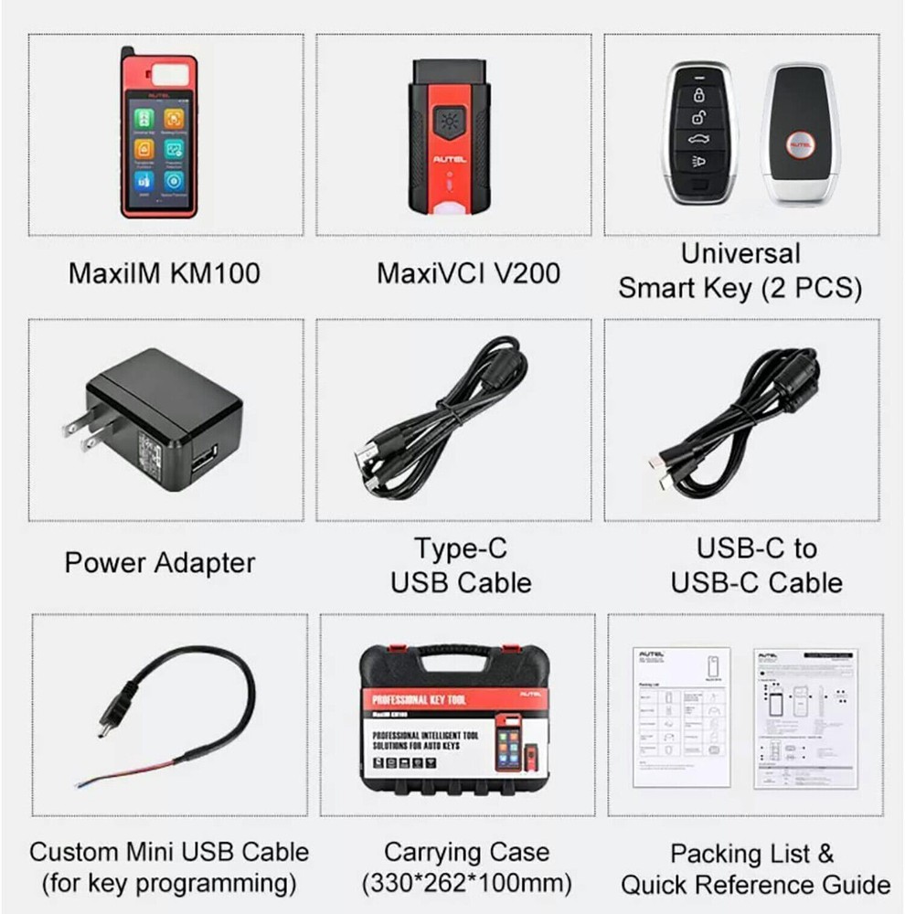 2025 Autel MaxiIM KM100 KM100E Key Fob Programming Tool Programmer Immobilizer
