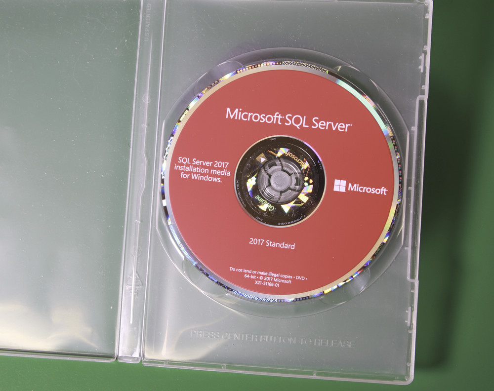 SQL Server 2017 Standard 24 Core DVD COA Genuine Holographic Authentic Retail