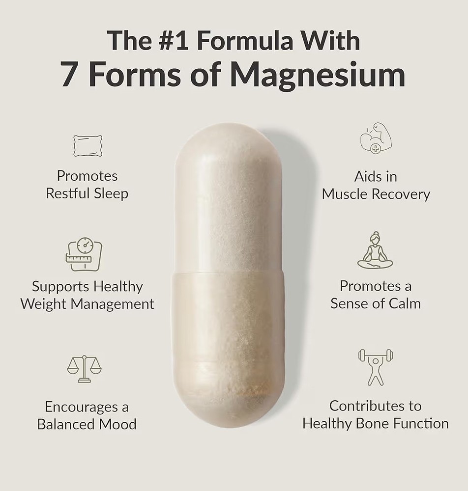 Bioptimizers Magnesium Breakthrough all 7 essential forms, 60 capsules