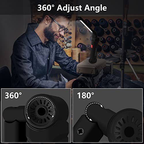 Working Light Portable, Rechargeable Work Lights with Magnetic Base Black*4