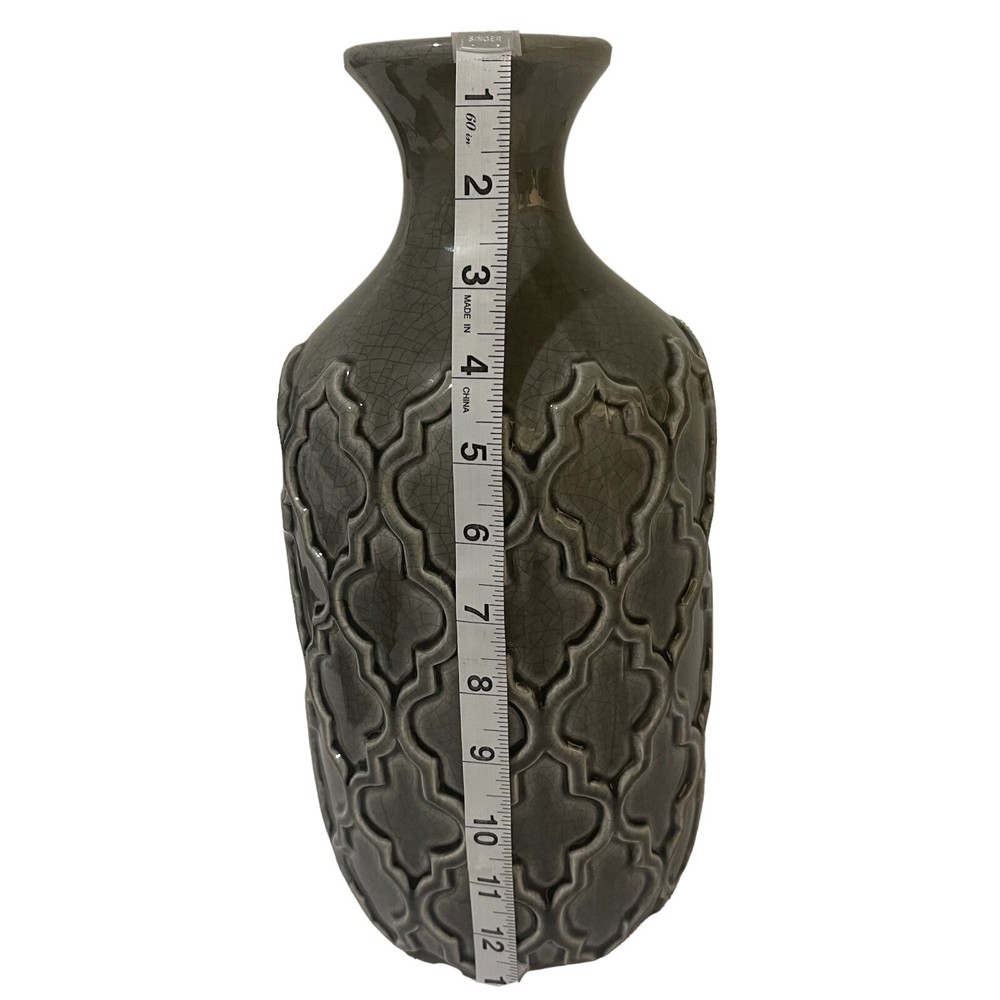 Modern Gray Ceramic Vase