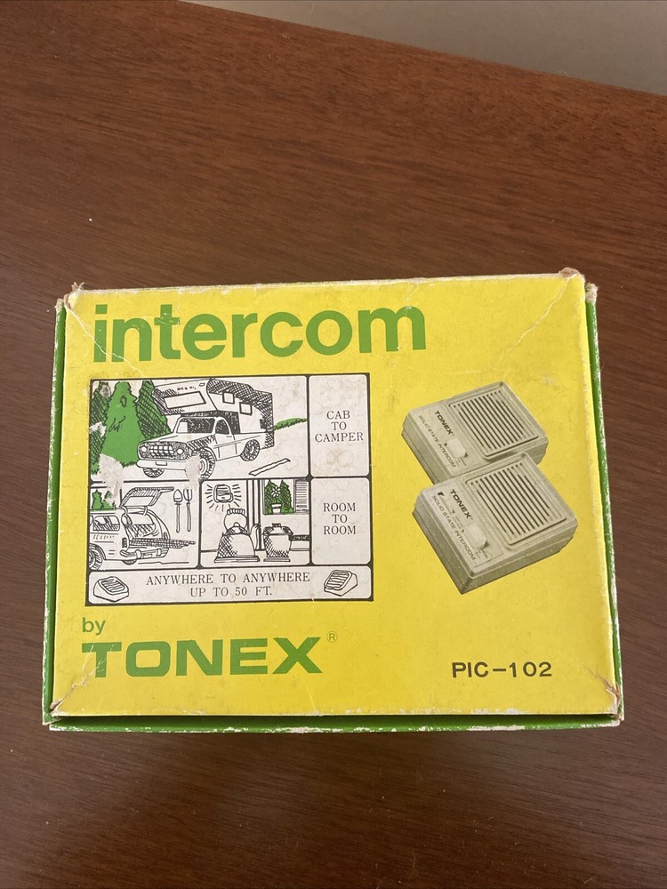 Vintage Tonex Intercom Solid State PIC 102 2 Way New In Box