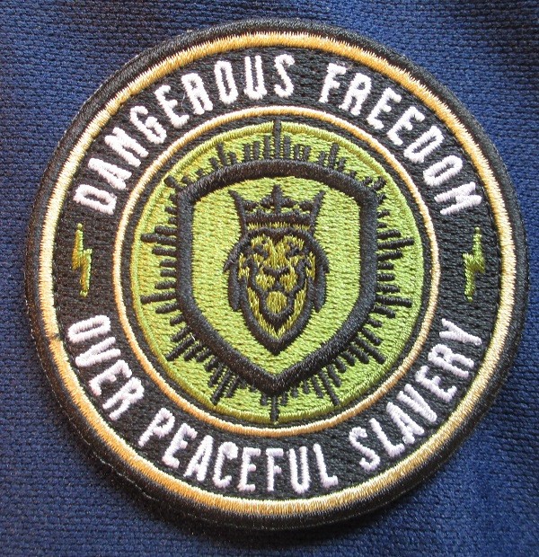 8 ASSORTED EDC MORALE PATCHES "DANGEROUS BUT GOOD" EMBROIDERED HOOK & LOOP