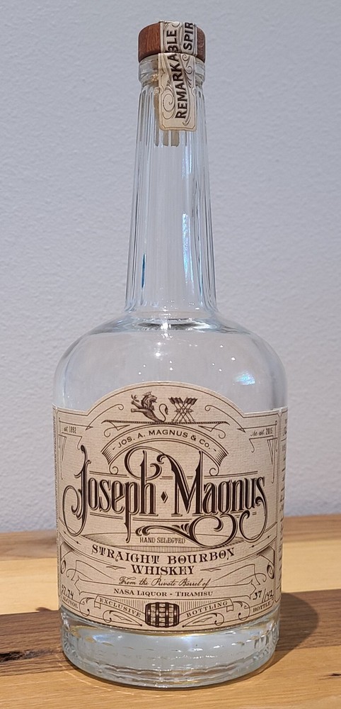 Joseph Magnus Bourbon Whiskey Bottle - EMPTY