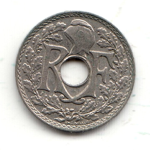 France 5 Centimes 1937 really nice condition