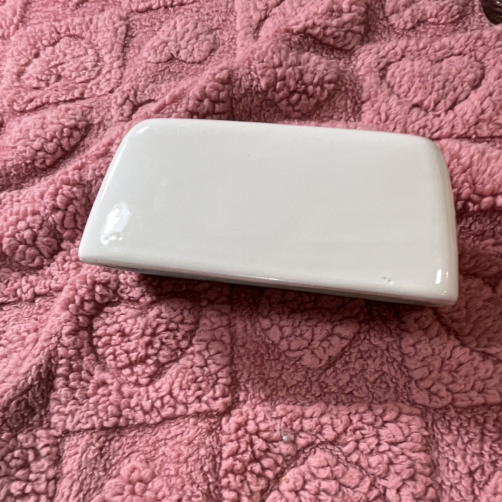 Ceramic Grinch Covered Butter Dish Rectangular Christmas Character Design