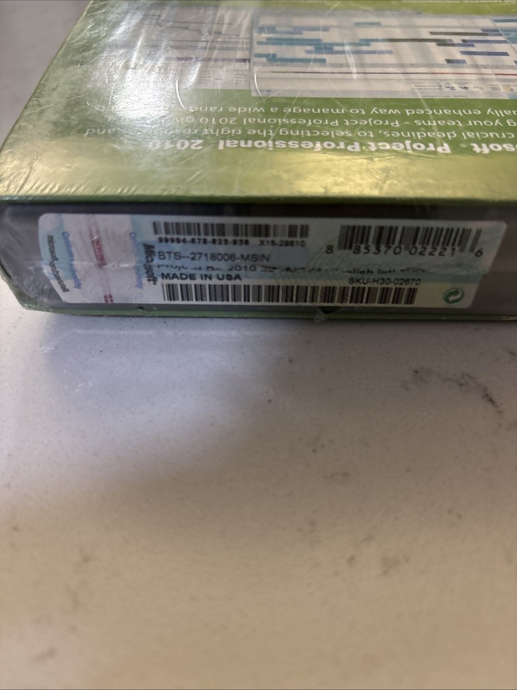 New & Sealed - Microsoft Project Professional 2010