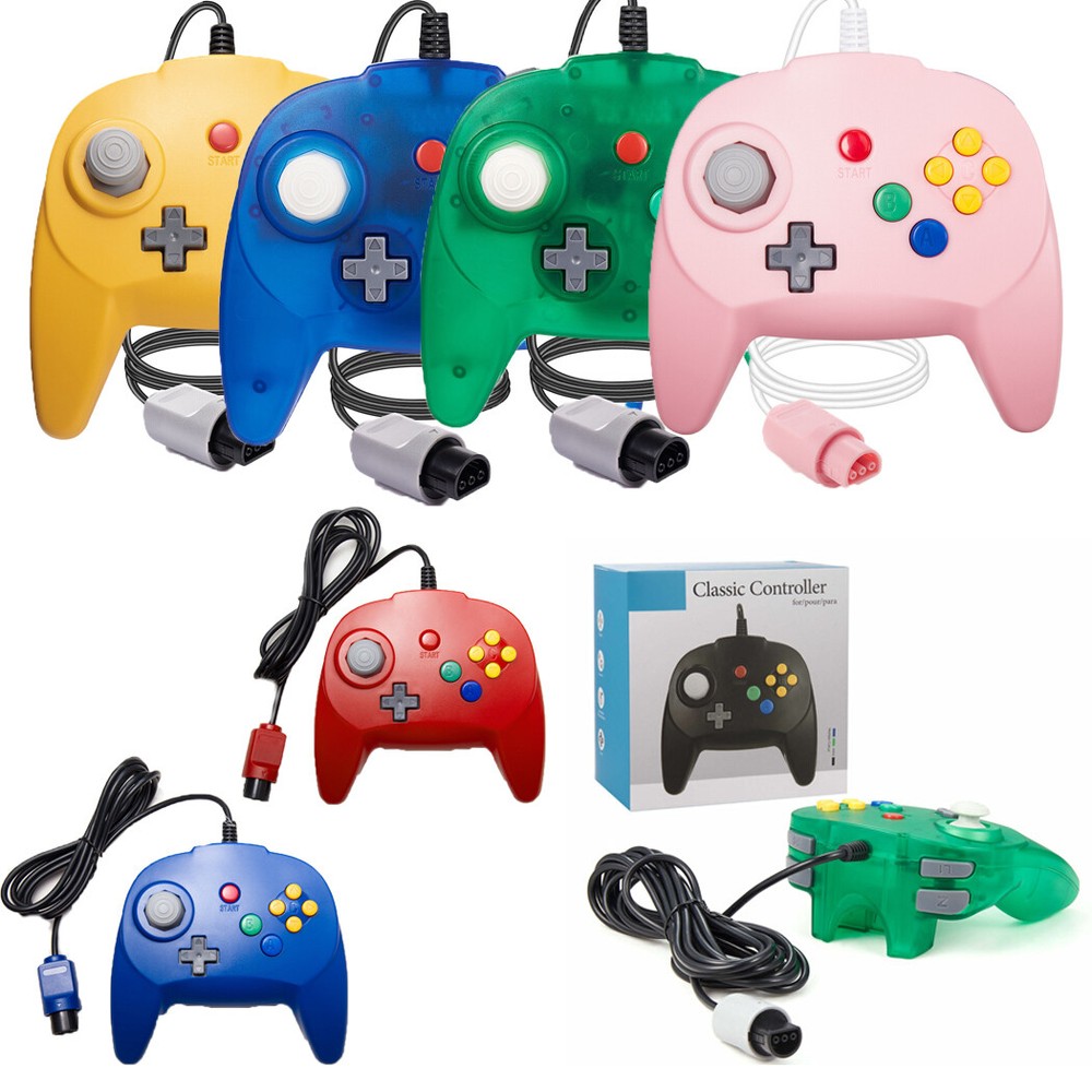 For Nintendo N64 Wired Game Console Upgraded Controller Gamepad Joystick Joypad
