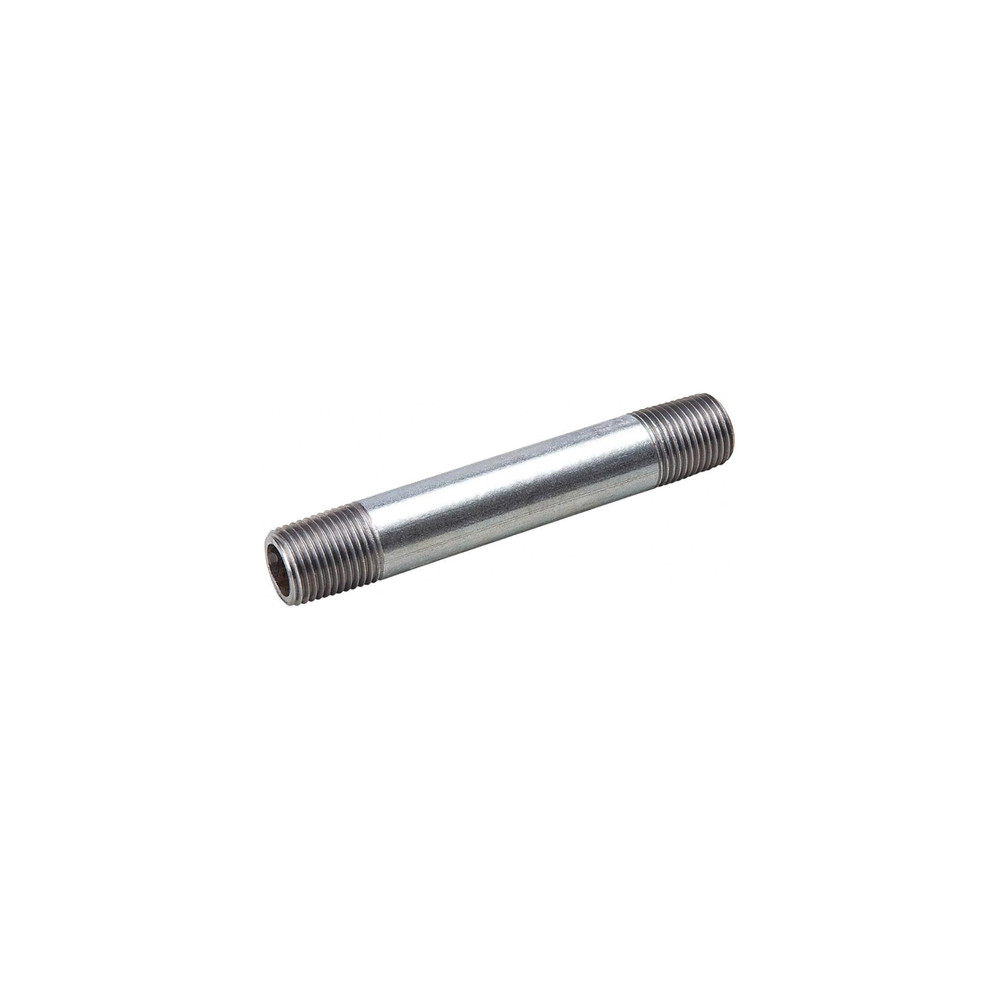 1/4" MNPT X 2" Long Threaded Galvanized Pipe Nipple