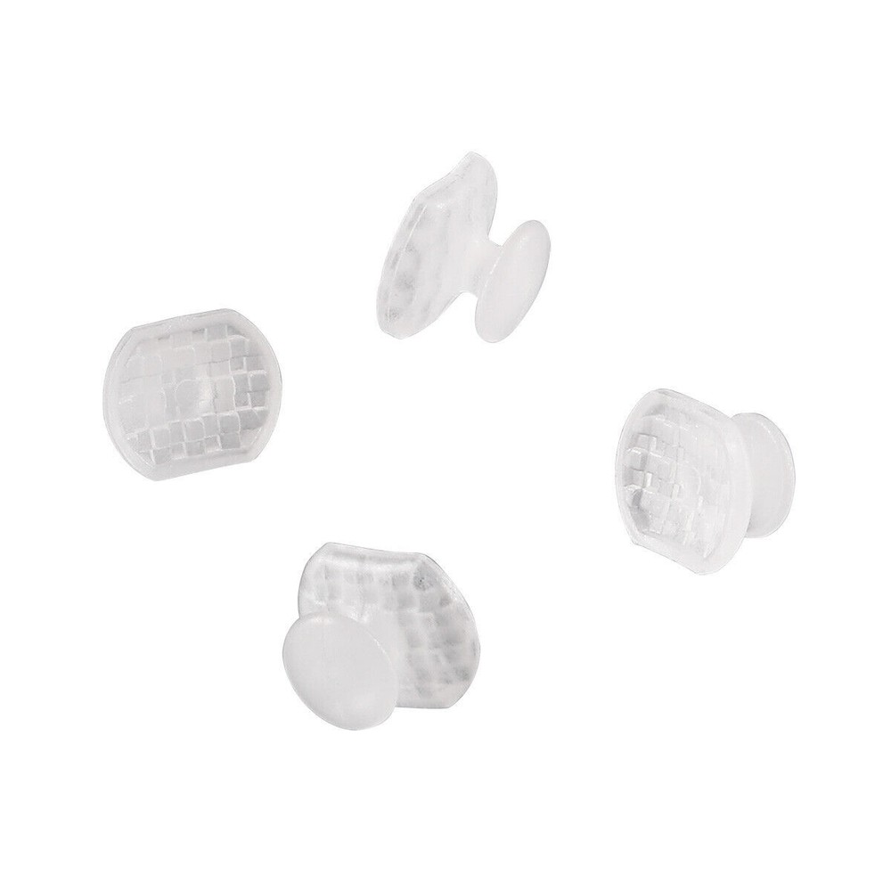 10Pc/Bag Dental Transparent Bondable Clear Lingual Button Round/Rectangular Base