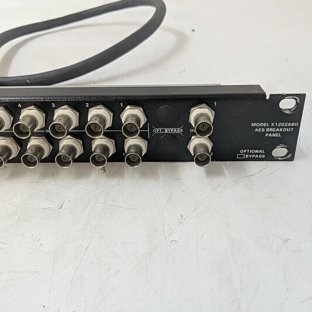 Evertz Micro Systems # X1202ABO AES Breakout Panel With Cord