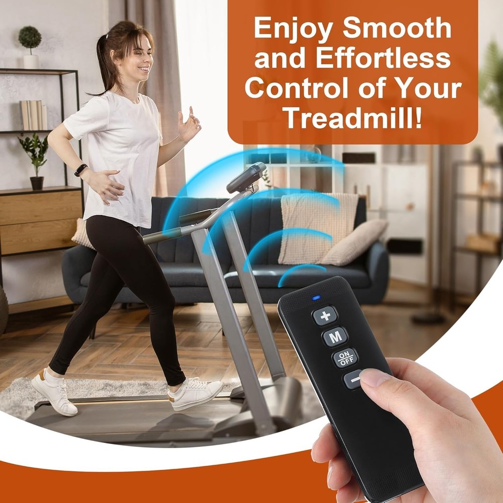 Lightweight Ergonomic Treadmill Remote for Q1 Models - 33 Feet Range, Easy Use