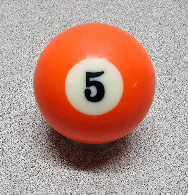 VTG Replacement Billiard Pool Ball 2 1/4" Diameter Standard # 5 Solid Orange*