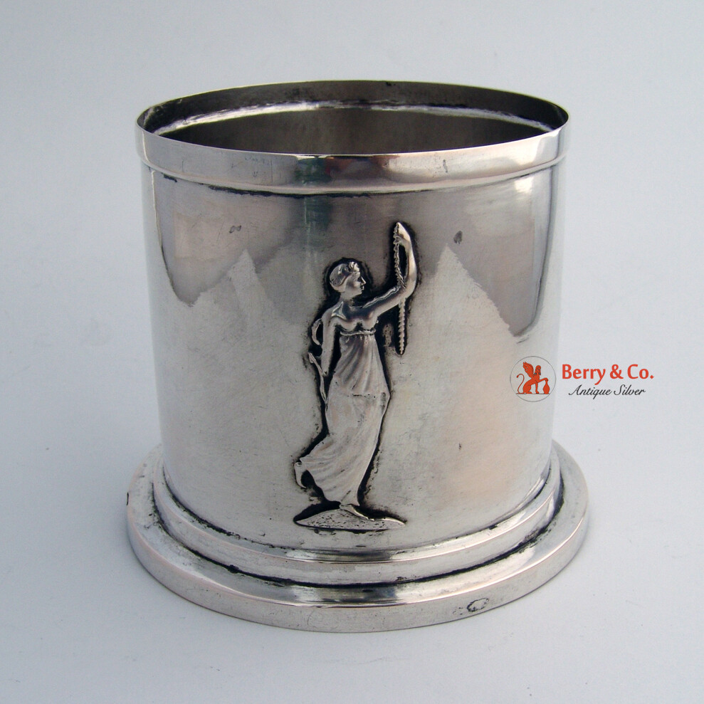 Wine Bottle Caddy Frame Renaissance Nuremberg 1800 12 1/2 Loth Silver