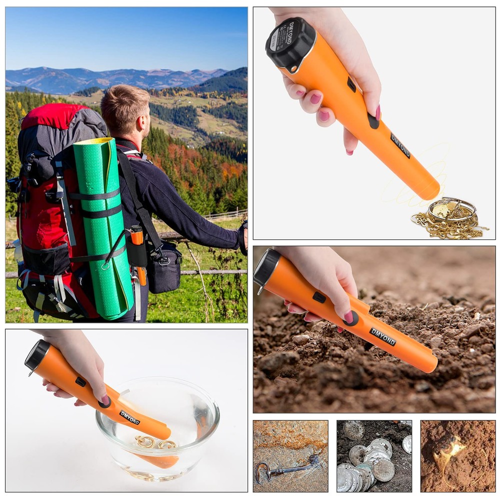 Dmyond Metal Detector Pinpointer, Professional Waterproof Handheld Pin Pointer