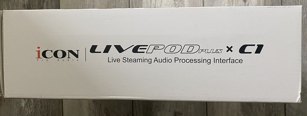 Icon Pro Audio LIVEPOD Plus xC1 Live Steaming Audio Processing Interface Bundle