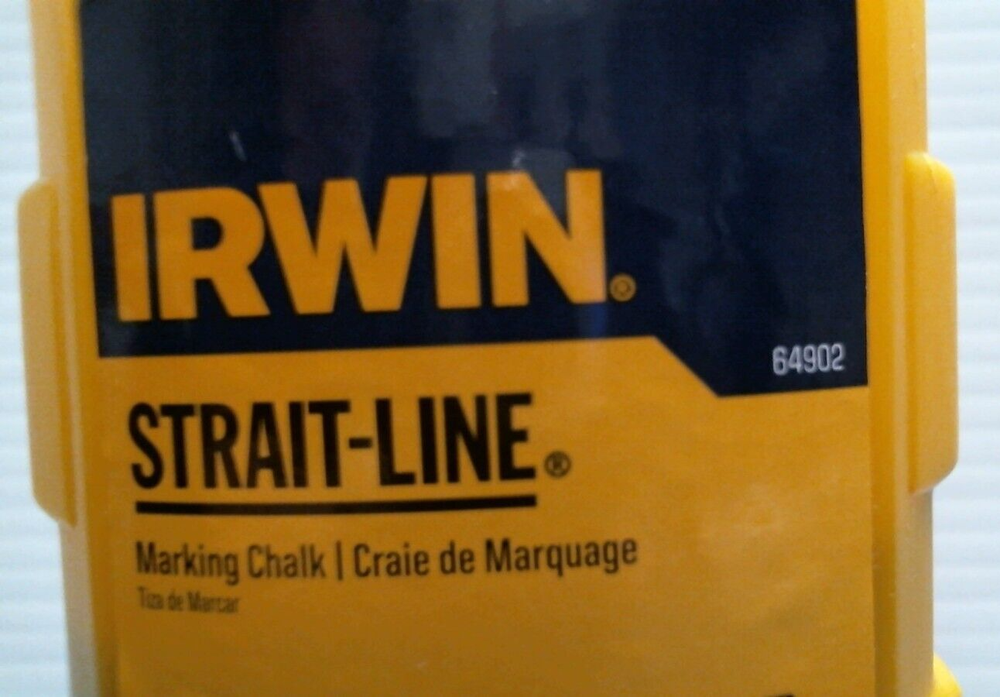 Irwin Strait-Line Marking Chalk, Permanent, RED 8oz. (64902) FS