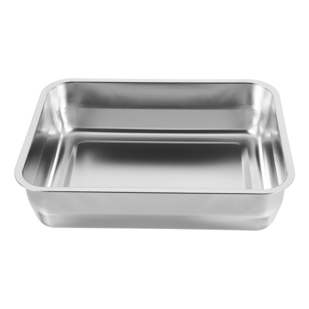 Stainless Steel Roasting Pan Roasting Plate Rectangular Tray Catering