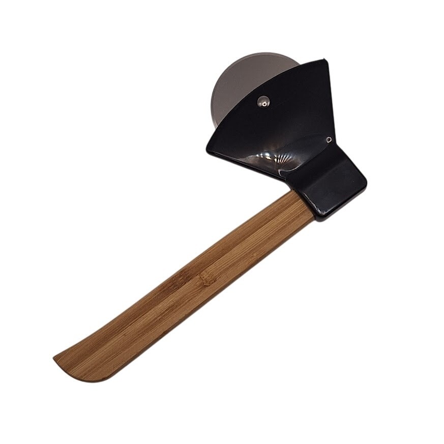 Novelty Black Axe Pizza Cutter Fully Functional Kitchen Tool NEW Gift Idea