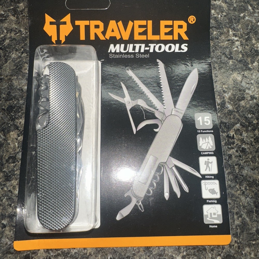 Pocket Style 15 Function Knife Multi Survival Tool