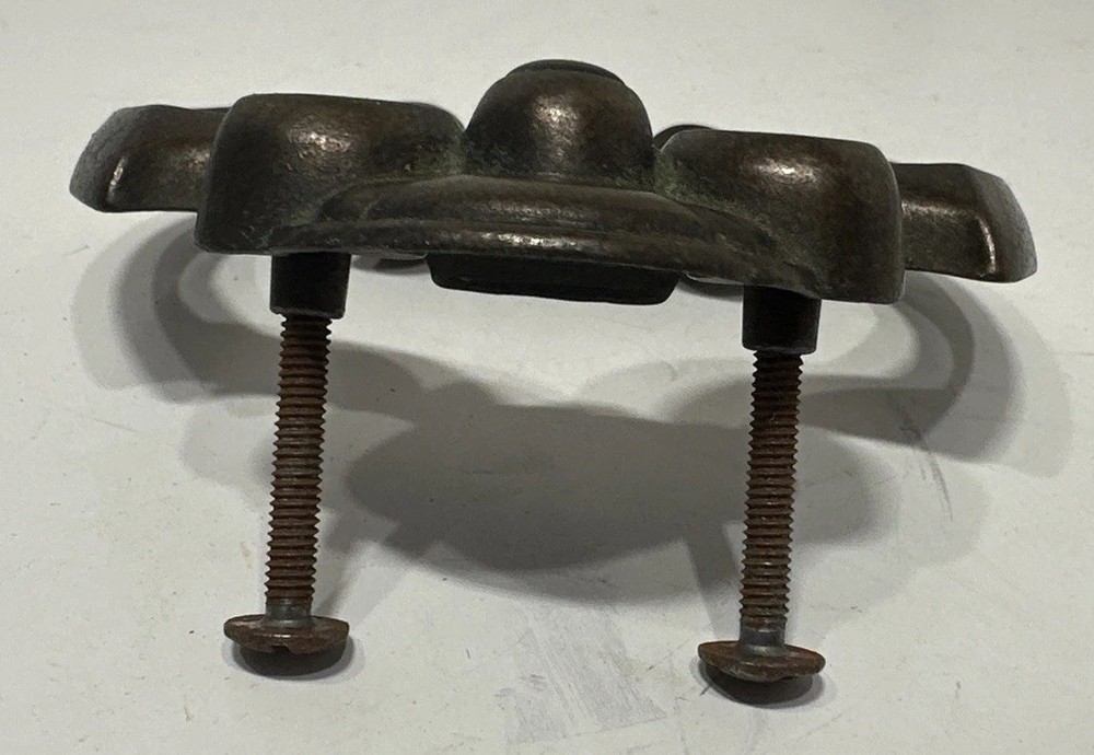 Antique Solid Brass Drawer Pull Drop Ring Pull Knobs Victorian Colonial Freeship