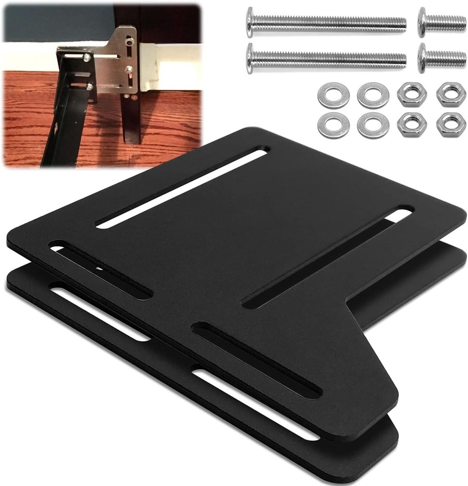 2Pcs Bed Frame Brackets Adapter for Headboard Extra Heavy Duty, Bed Adapter Conv